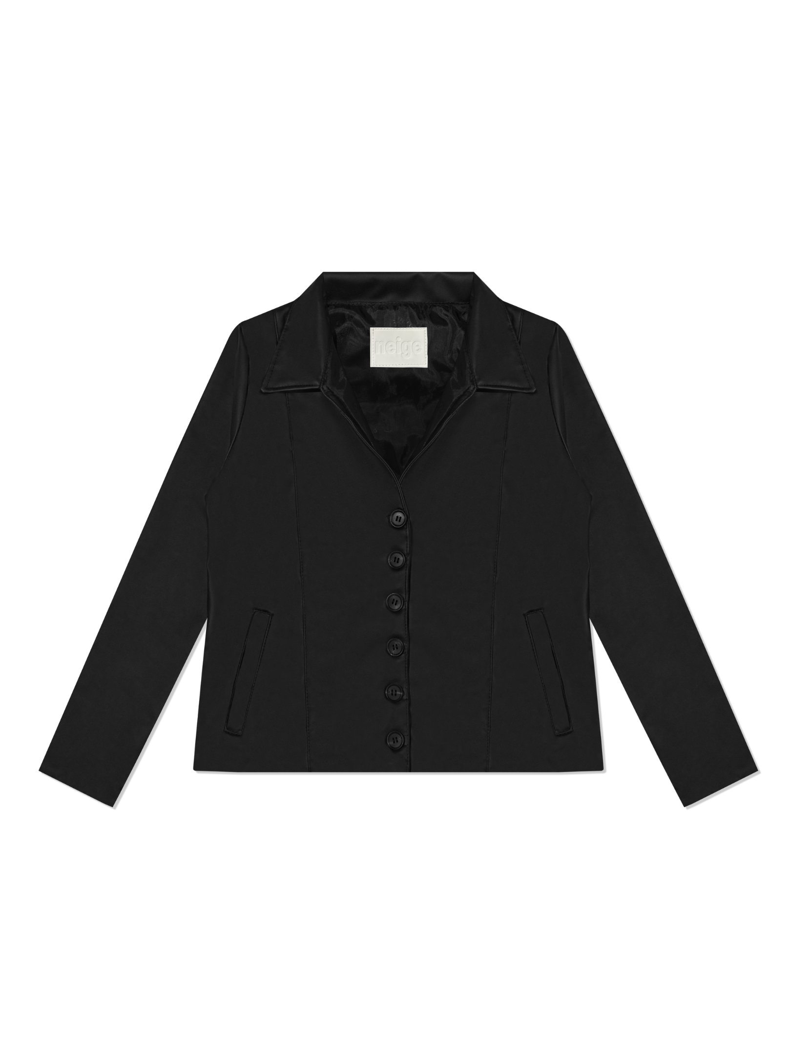 Hazel Faux Leather Jacket